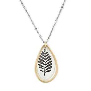 Sterling Fern Pendant Necklace