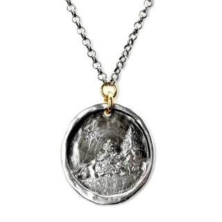 Mountain and Star Pendant Necklace