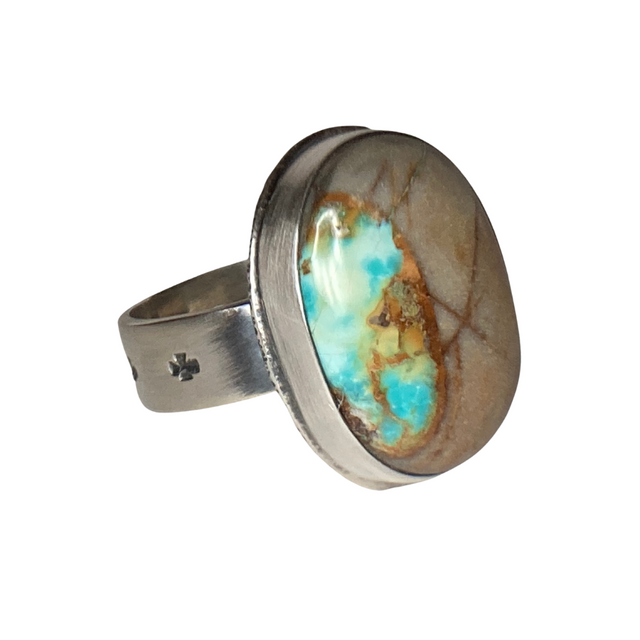 Ribbon Boulder Turquoise Ring