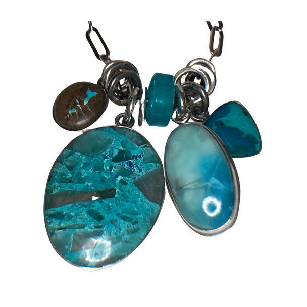 Azurite and Turquoise Necklace