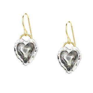 Carved Heart Earrings