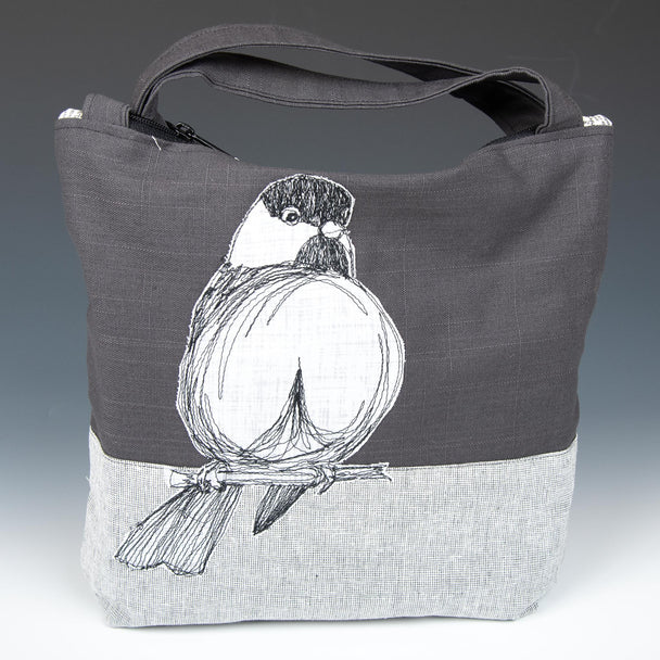 Chickadee Zipper Tote