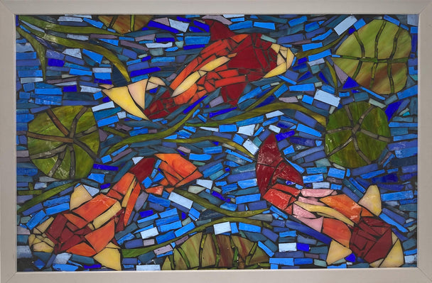 Three Koi Window Hanging