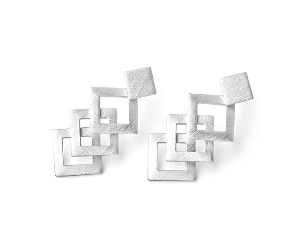 Triple Diamond Earrings