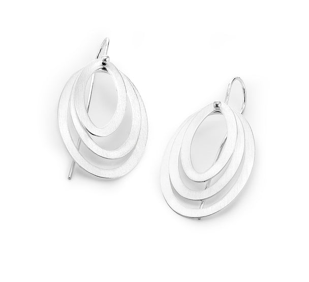 Layered Oval Earrings