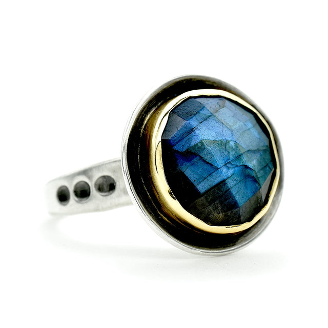 Labradorite Cabochon Set Ring