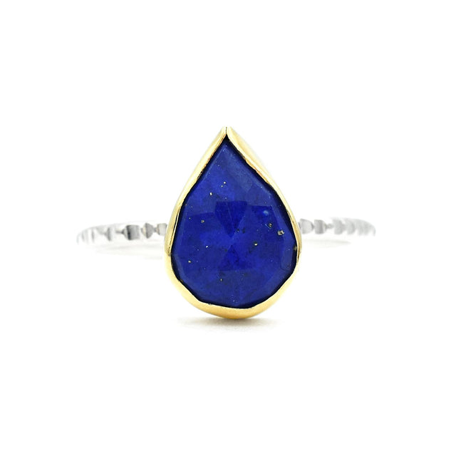 Blue Lapis Teardrop Ring