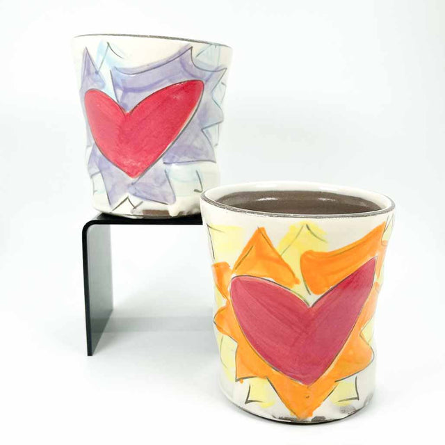 Flaming Heart Cup