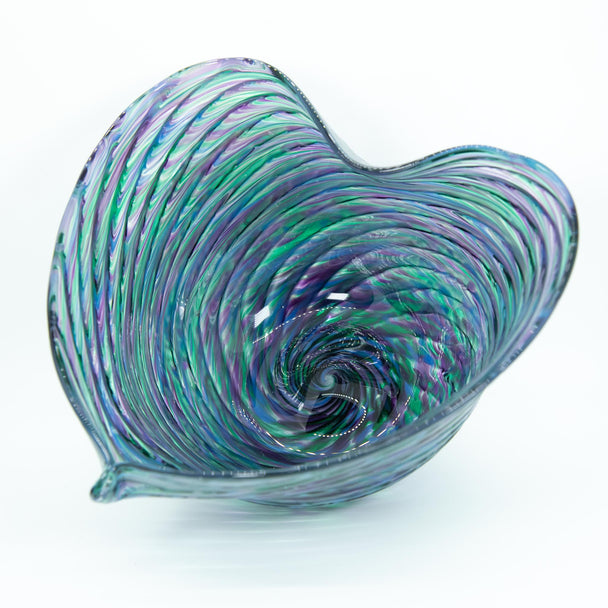 Cool Mix Glass Heart Bowl