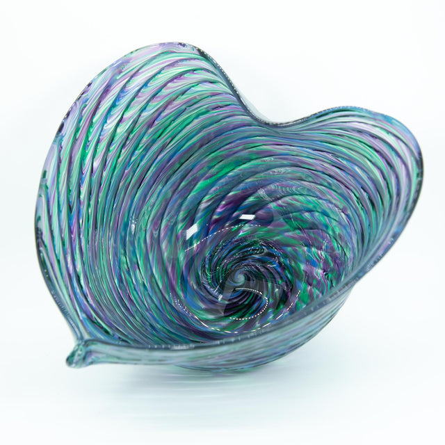 Cool Mix Glass Heart Bowl
