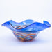 Blue Primo Glass Fluted Bowl