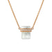 Moonstone Ethos Necklace Rose Gold