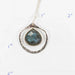 Labradorite Hammered Frame Necklace