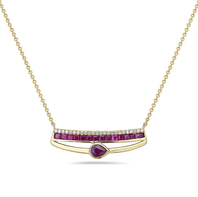 Ruby and Diamond Necklace