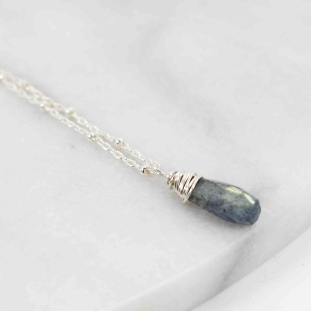 Top Wrapped Labradorite Necklace