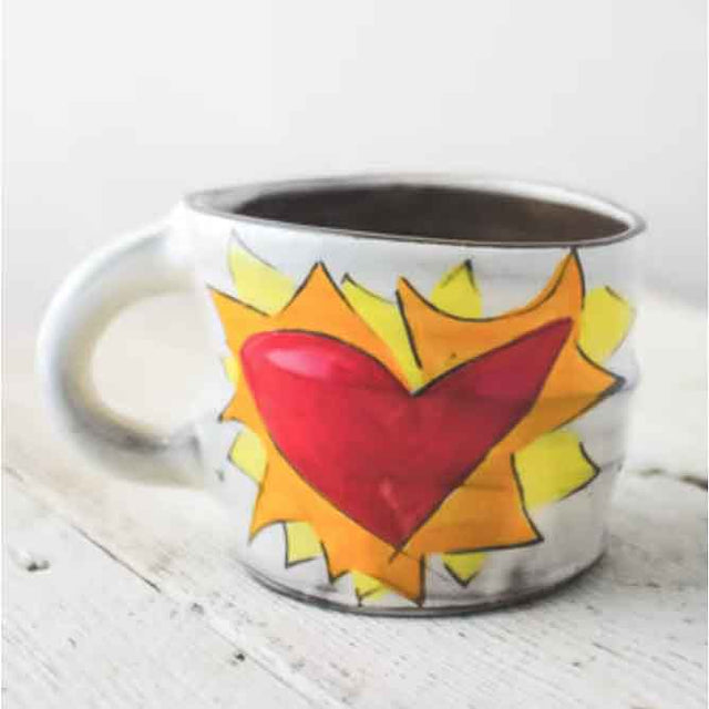Flaming Heart Mug