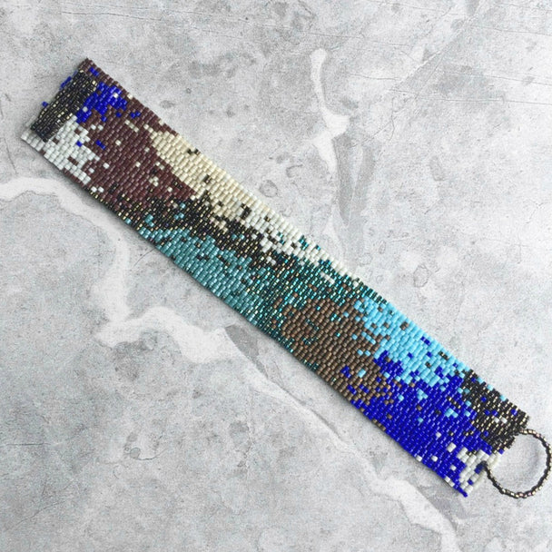 Bohemian Peyote Stitch Beaded Bracelet