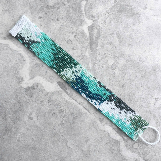 Mermaid Peyote Stitch Beaded Bracelet