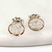 Hammered Silver Post Earrings