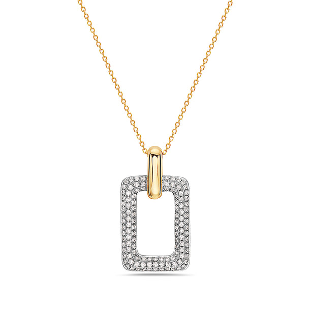 Diamond Paperclip Necklace