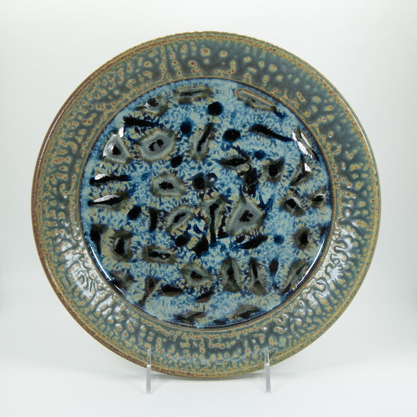 Dinner Plate Peacock Blue