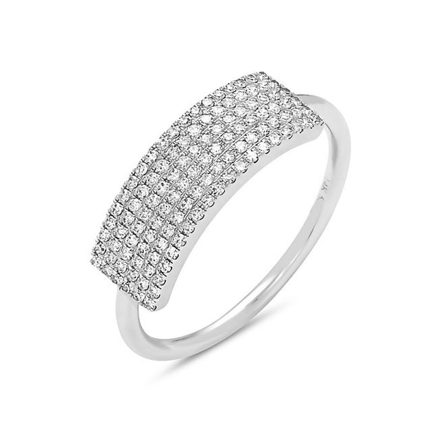 Pave Diamond Bar Ring