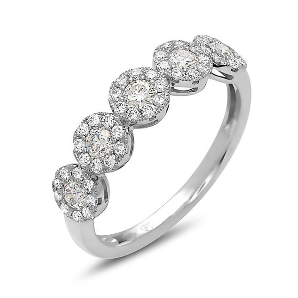 Five Circle Diamond Ring