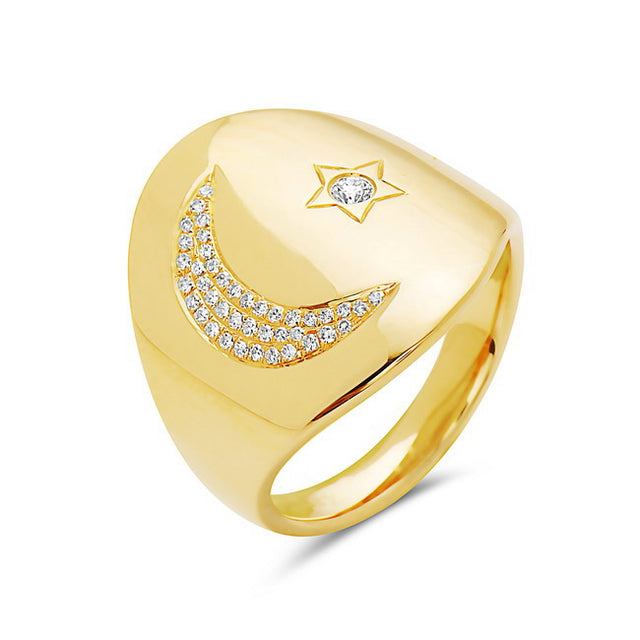 Stars and Moon Ring