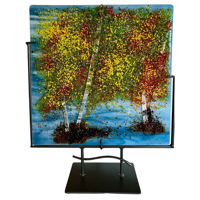 Four Fall Birches