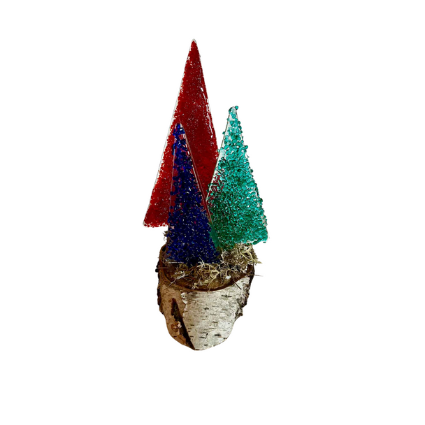 Triple Christmas Tree On Birch