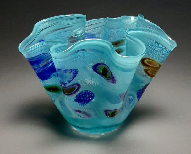 Small Fluted Bowl Seascape
