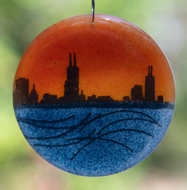 Skyline Sunset Ornament