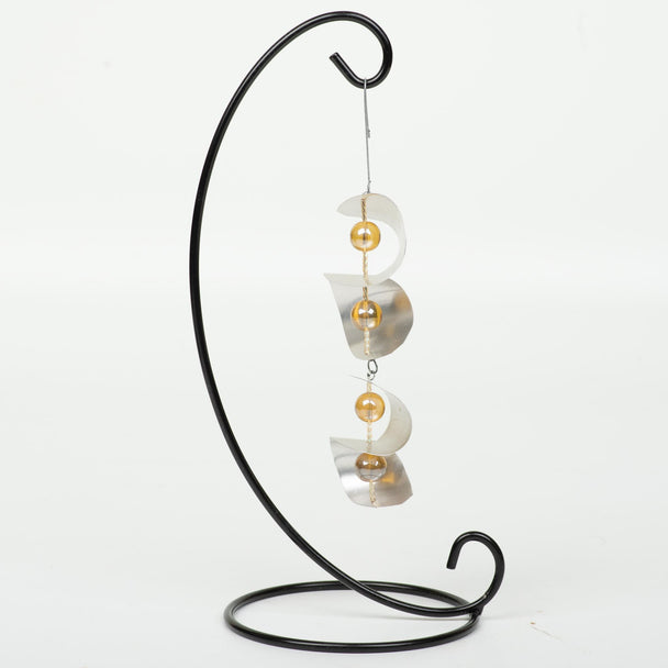 Yellow Twin Twist Ornament