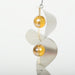 Yellow Twin Twist Ornament