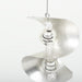 Clear Twin Twist Ornament