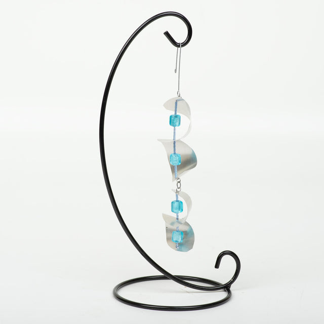 Blue Twin Twist Ornament