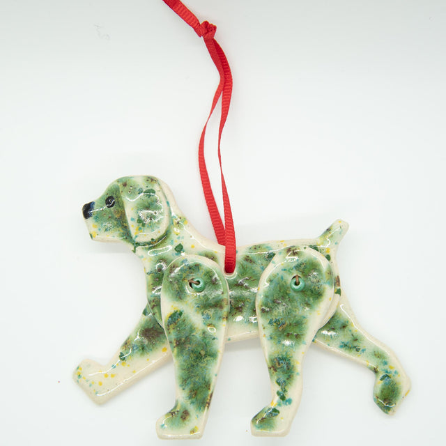 Spot: Moveable Dog Leg Ornament
