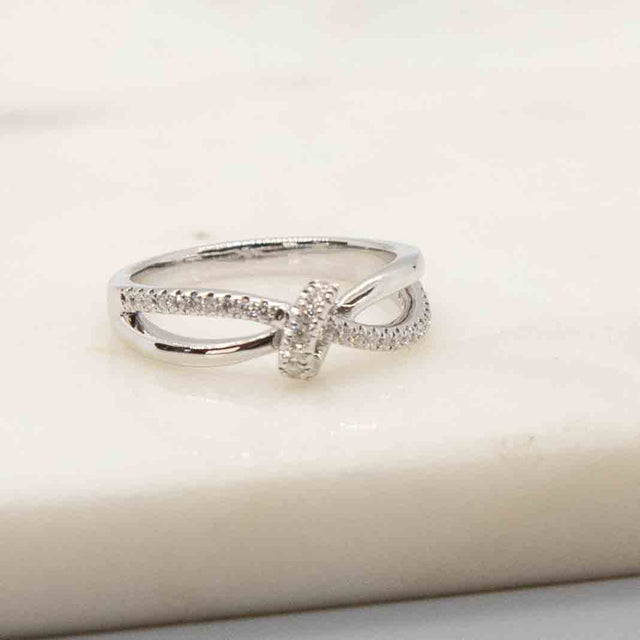 Diamond Knot Ring