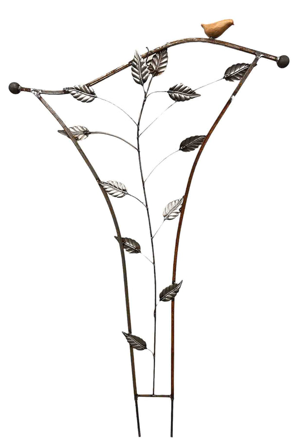 Yellow Bird Sculpture Trellis