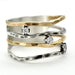 Cubic Zirconia Hammered Ring