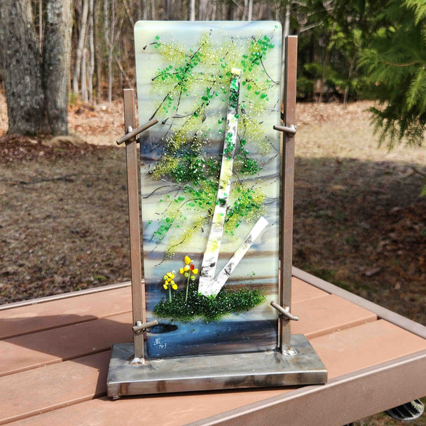 Spring Birch on Stormy Door County Day
