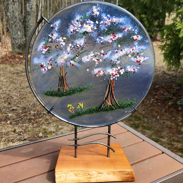 Spring Blooms on Blue 2