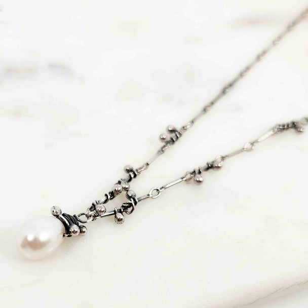 Pearl Tiny Swarm Necklace