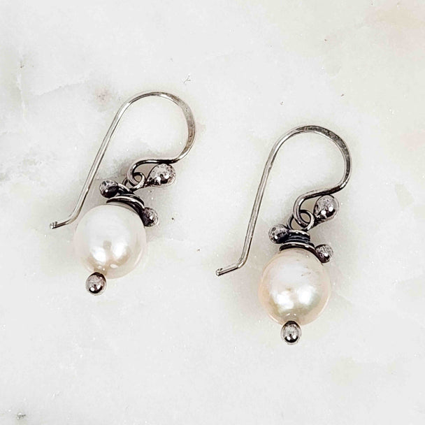 Pearl Tiny Swarm Earrings