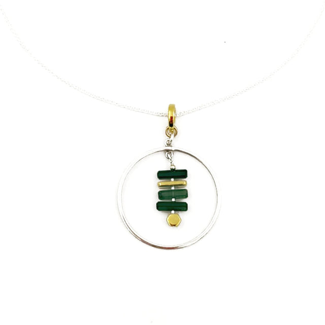 Green Tourmaline Pendant Necklace