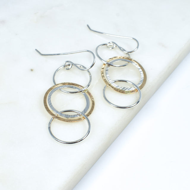 Mixed Metal Earrings