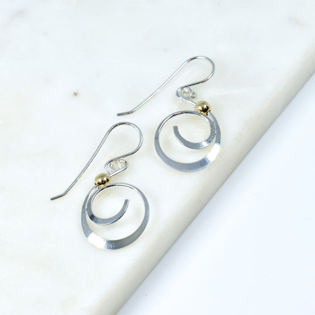 Sterling Silver Scroll Earrings