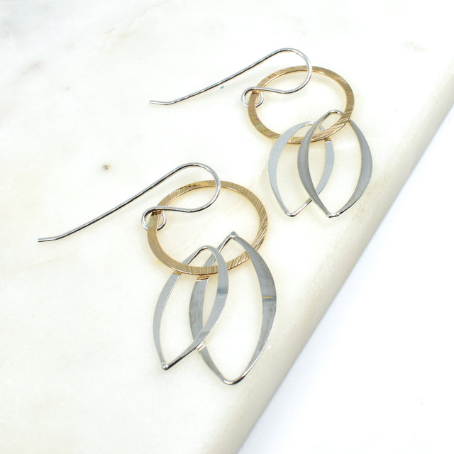 Mixed Metal Earrings