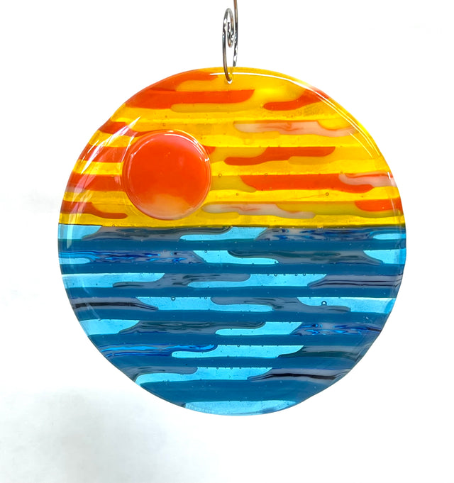 2025 Signature Ornament Sunset Lake