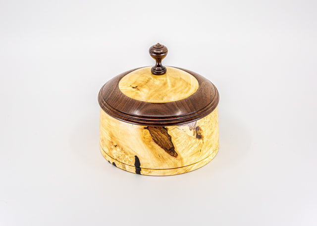 Boxelder Burl and Walnut Vessel